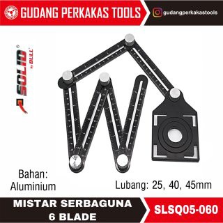 

SBO Mistar / penggaris serbaguna 6 blade SOLID SLSQ05-060 SEBELUM KEHABISAN