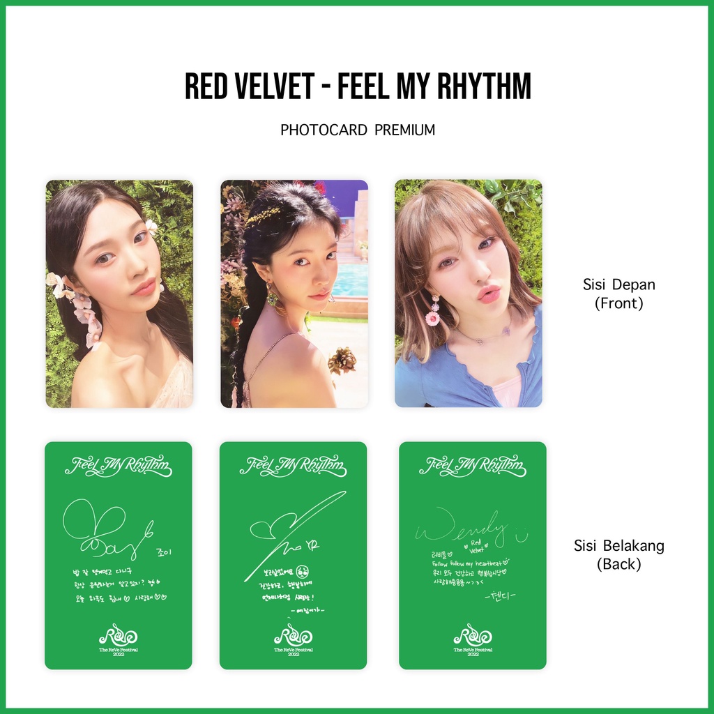 [SET] Photocard Red Velvet Feel My Rhythm