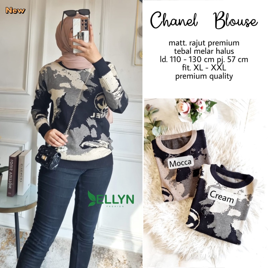 BAJU ATASAN BLOUSE RAJUT WANITA REMAJA KEKINIAN CANTIK KASUAL BLUS LENGAN PANJANG TERBARU Y