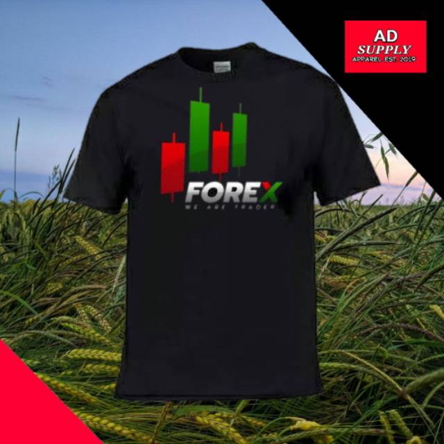 Kaos Distro Pria Kaos Trading Trader Broker Candle Stick Lilin Jepang Forex