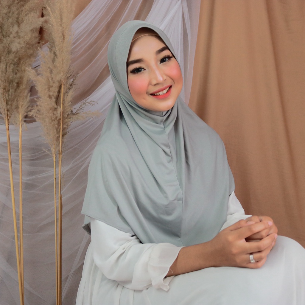 Jilbab Instan Hamidah Jersey Kerudung Olahraga Daily Termurah-7