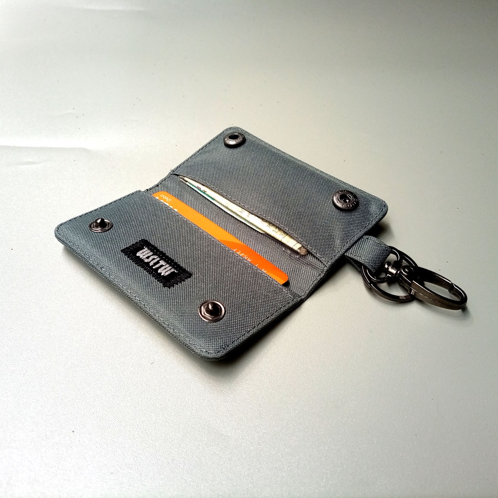 gantungan kunci Motor Dompet Stnk Mobil Grey - WSGK073