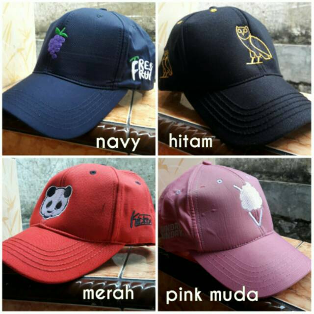 Topi Baseball bordir clip besi