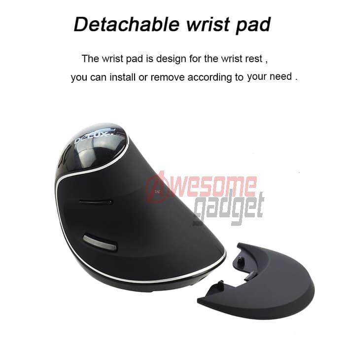 Delux Vertical Wireless Mouse M618 Plus Series