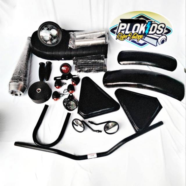 Paket body japstyle _ Jok Japstyle _ Lampu Daymaker Dan Knalpot Japstyle