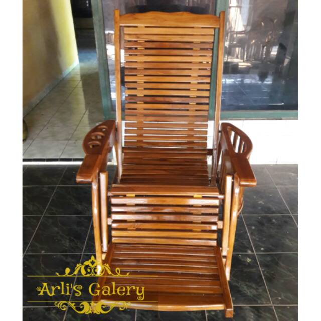 Kursi malas kursi santai kayu jati furniture jepara