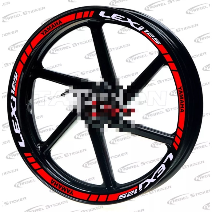 Stiker Velg Motor Yamaha Lexi125 Cutting Sticker Variasi Pelk