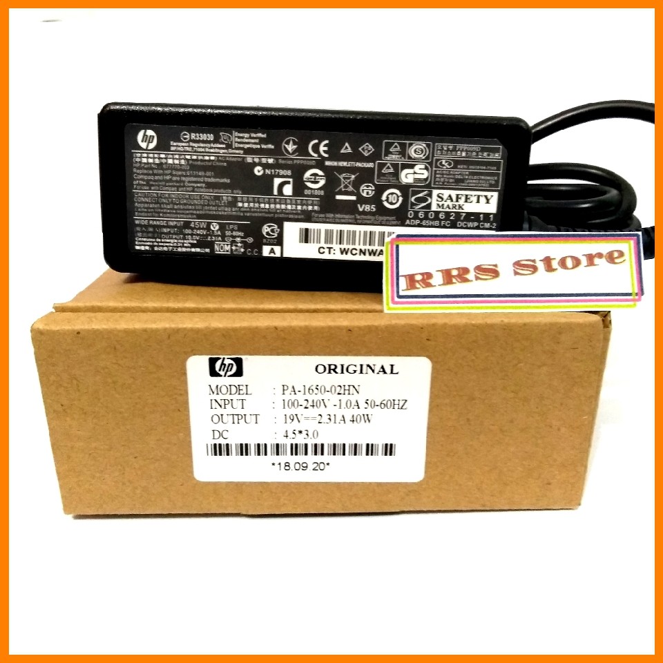 Charger Laptop HP 19.5v - 2.31a 4.5x3.0mm ORIGINAL HP Pavilion X360 15-P231AX 14-AM505TU 14-AC181TU