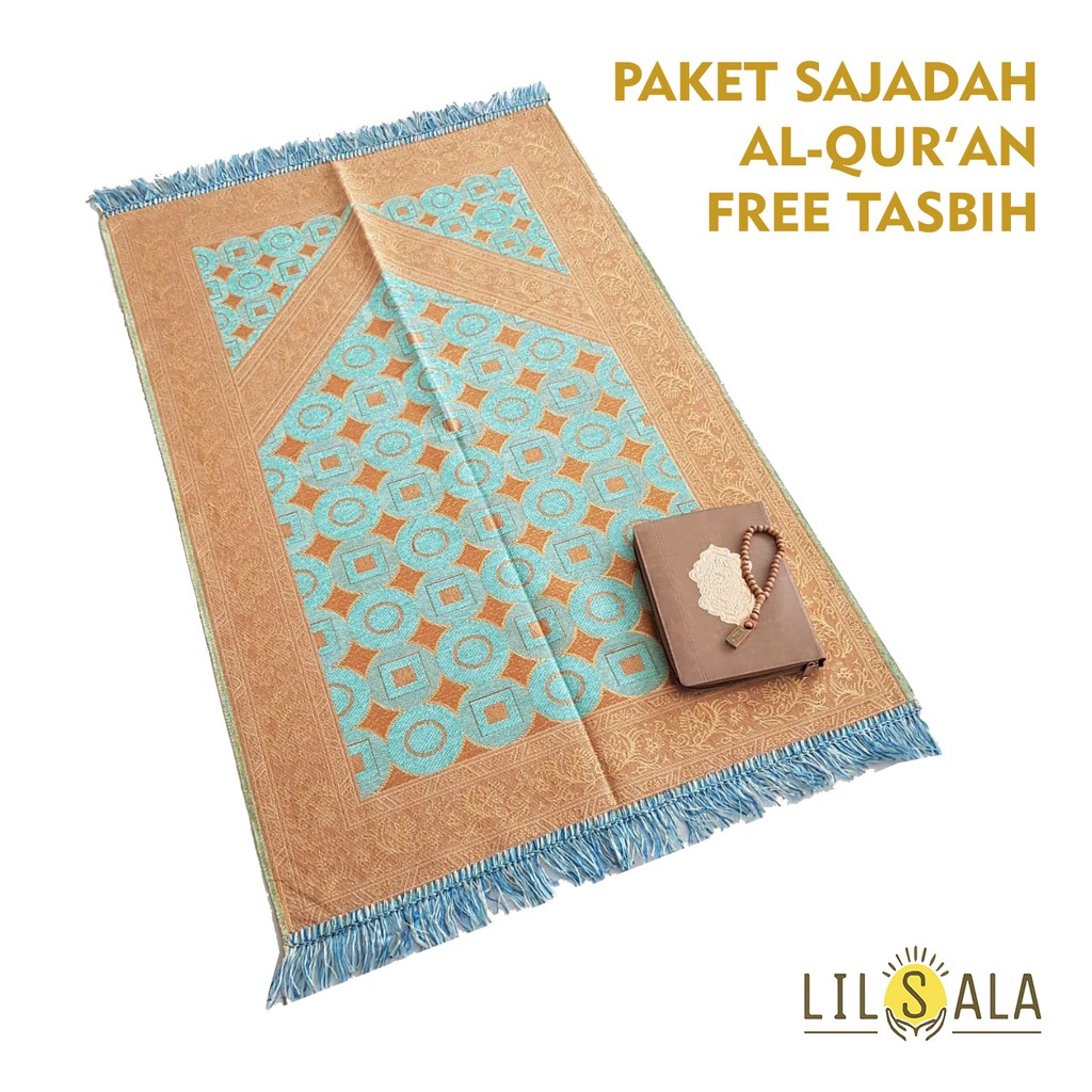 [BARQT] PAKET KADO AL-QUR'AN + SAJADAH TURKEY + FREE TASBIH KAYU HADIAH GURU ISLAMI PERNIKAHAN