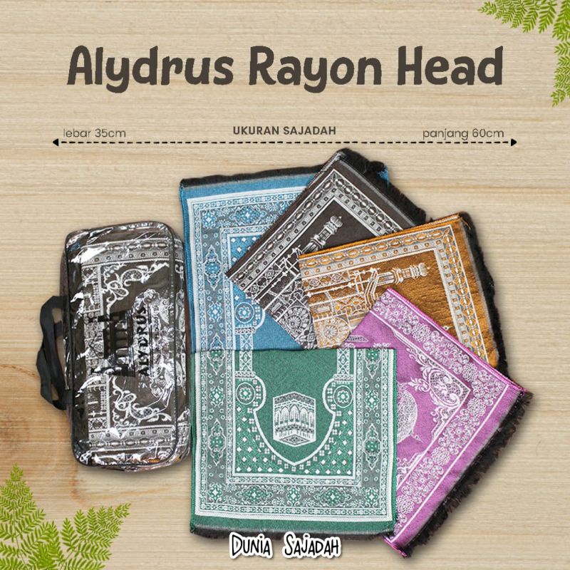 Sajadah Anak Sujud Muka Kepala Mini Rayon 35x60