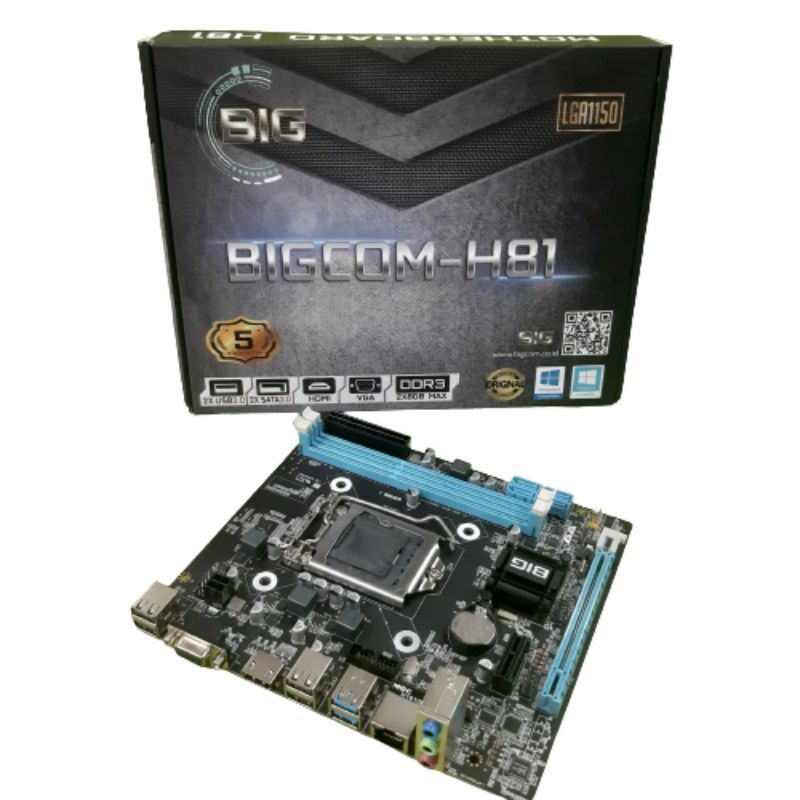 MATHERBOARD H81 DDR3 LGA 1150 BIGCOM  - MOTHERBOARD BIGCOM H81 GEN 4 DAN GEN 5 FOR HASWELL - MAINBOARD HASWELL H81 SOCKET 1150 DDR3