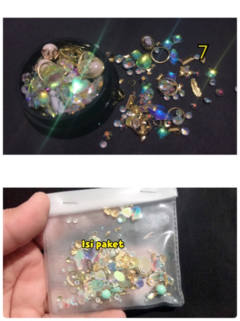 sprinkle 3d aksesoris nail art hiasan kuku rhinestone sprinkle