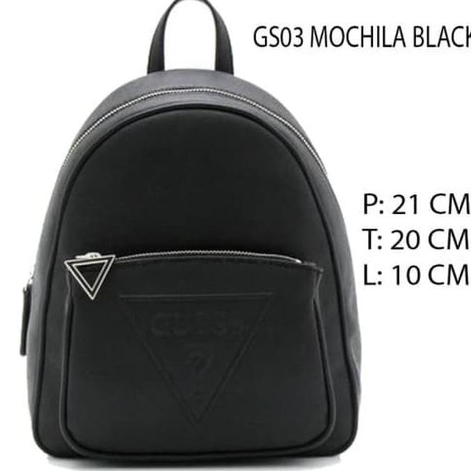 Kualitas Terbaik SALE 100% ORI TAS GUESS RANSEL BAG HITAM & PINK DISKON