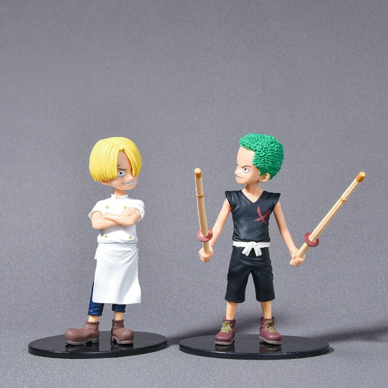 5pcs/set DX One Piece Figures Toy Luffy Action Figure Zoro Sanji Ace