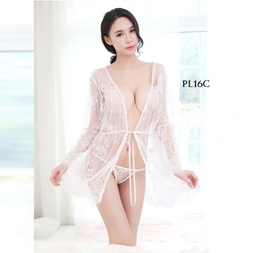 [TOKO TERPERCAYA] LINGERIE SEXY BAJU TIDUR WANITA DEWASA PUTIH PL16C