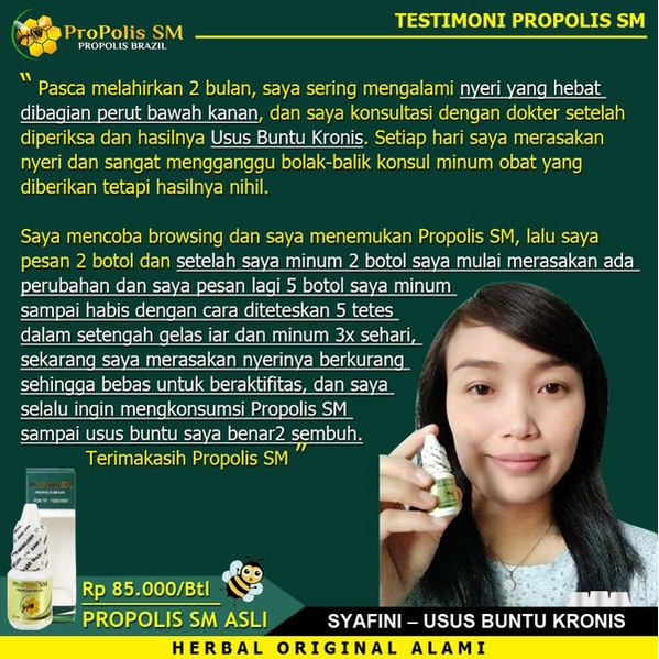 Obat Usus Buntu Paling Terbukti, Obat Usus Buntu Akut Kronis, Obat Herbal Usus Buntu, Obat Usus Buntu Pecah, Obat Radang Usus Buntu Alami, Obat Penyakit Usus Buntu – ProPolis SM 100% Original BPOM