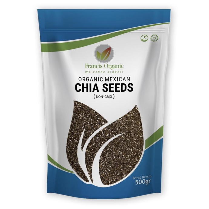 Organic Black Chia Seed Mexico / Chia Seed Mexico Organik ( 500gram )