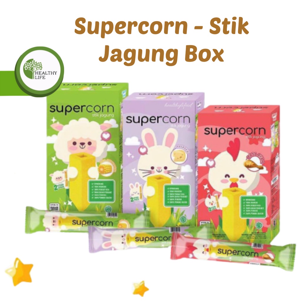 Supercorn Stick Jagung / Corn Stick Super Corn Box 120 gr