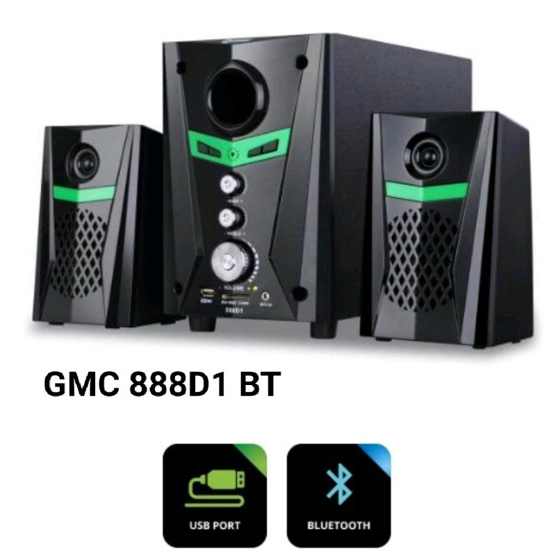 (COD) SPEAKER BLUETOOTH GMC 888D1bt Speaker Bluetooth Multimedia