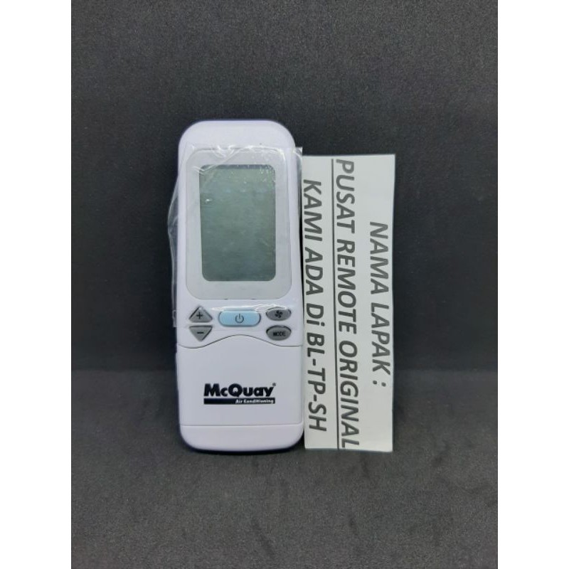 REMOTE REMOT AC McQUAY KECIL ORIGINAL ASLI