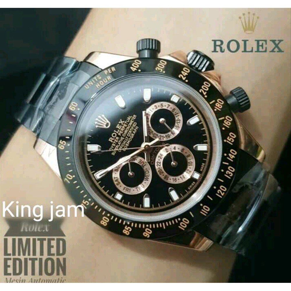 Order Langsung Jam Tangan Pria / cowok Rolex Automatic Rantai Sport Limited