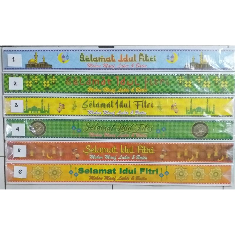slempang idul fitri besar, uk. 6x61 cm