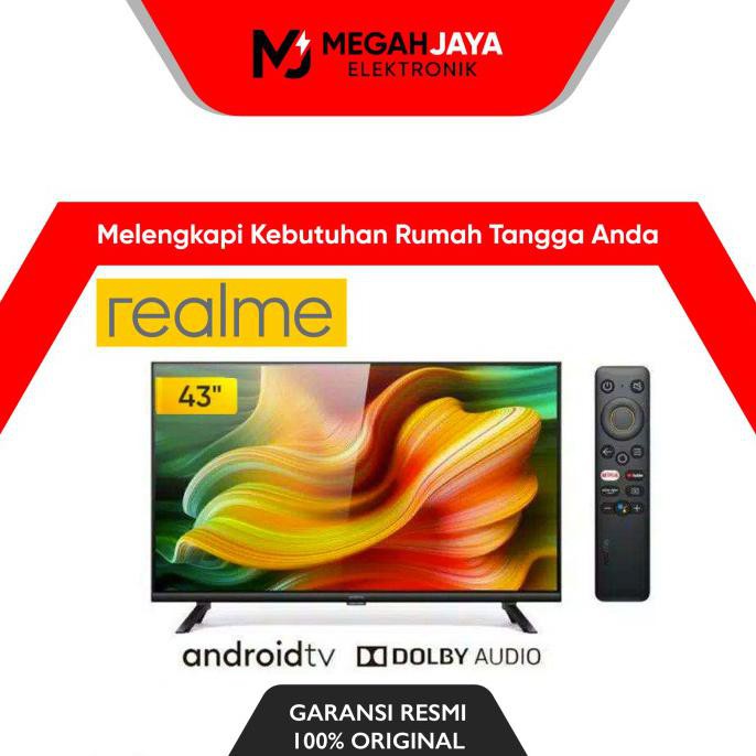 Ready&amp;Siapkirim Realme Android Smart Tv Led 43 Inch (43 Inch / Fhd Tv / Usb Movie)