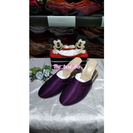 Slop pengantin polosan/Sepatu pengantin