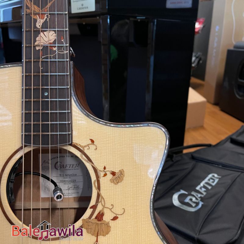 Gitar Akustik Elektrik Crafter TB G MAHO CE (W/LXB DG) DS 2 Pro Preamp