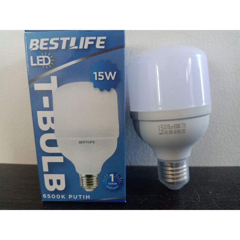 LAMPU BULB CAPSUL KAPSUL CAPSULE AMAN DIKIRIM BEST LIFE BOHLAM T-BULB LED 15 WATT 6500K BESTLIFE BL-LED-T-BULB-15W