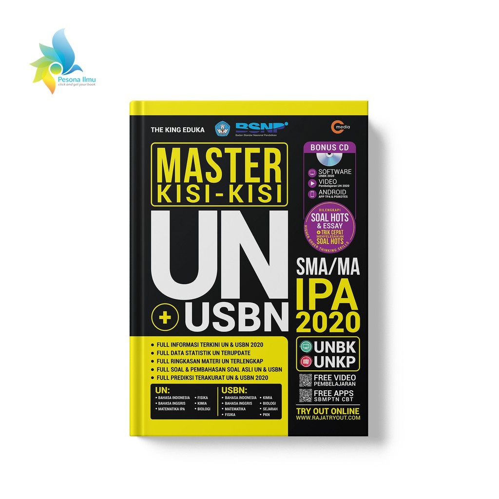 Buku Master Kisi-Kisi UN+USBN SMA/MA IPA 2020 Bonus CD-1