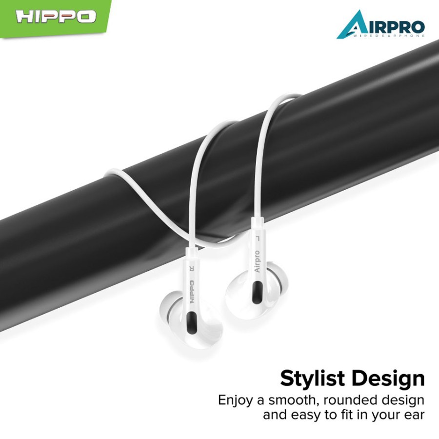 Headset With Mic HIPPO AIRPRO Headset Stereo Earphone Jack 3.5mm