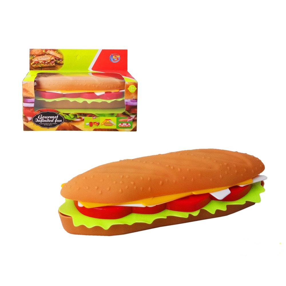 LF 11 - Mainan Replika Makanan Hot Dog Big Sandwich Dus LF11