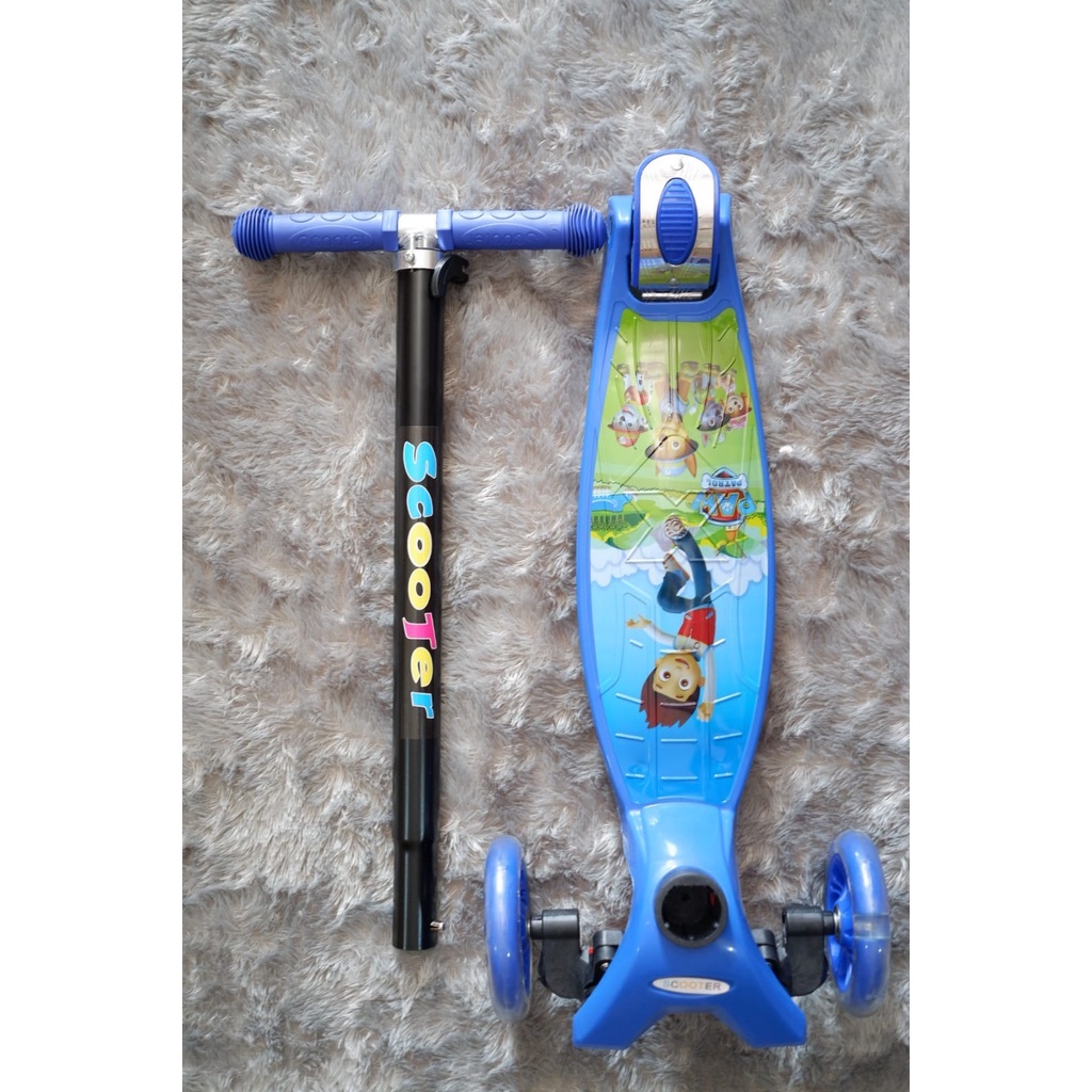 NEW ! skuter anak / otoped anak rda 3 ban karet PU / Kickboard skuter anak import premium murah