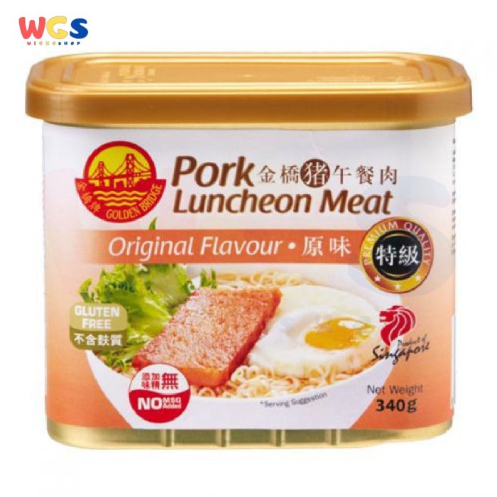

Da202X6 Golden Bridge Pork Luncheon Meat Original Flavour 340 Gr Xa20X1