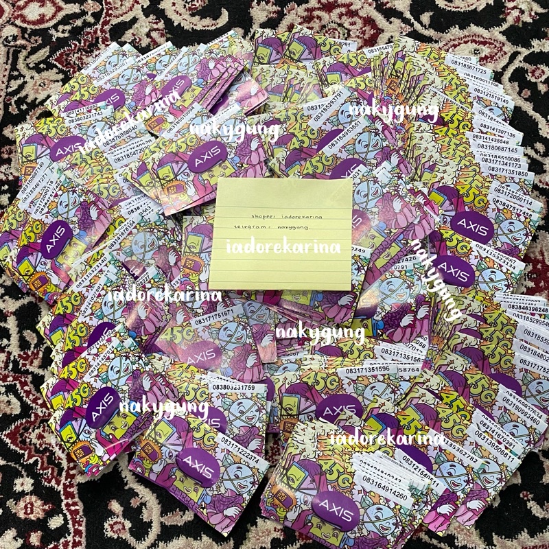 KARFIS, KARTU FISIK AXIS. BACA DESC, GA TERIMA COD.