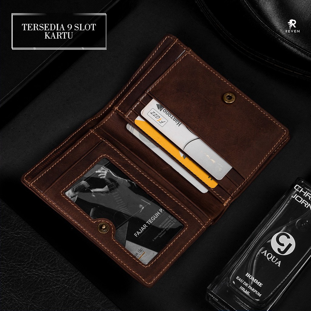 REVEN LEATHER - Dompet Pria Full Kulit Asli Reven Glory Wallet Terbaru