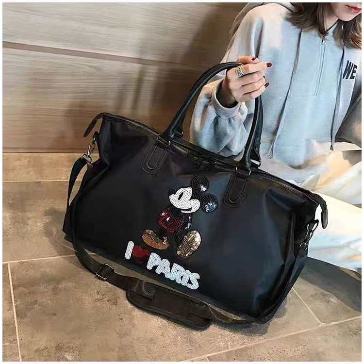 SZ6645 Tas besar selempang hitam tas mickey ILP wanita import kekinian terbaru termurah cod jakarta