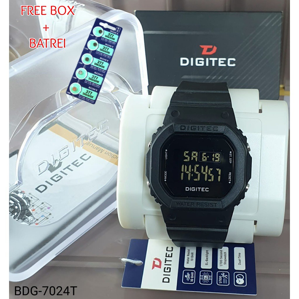Jam Tangan Pria / Wanita DIGITEC 2024 / 7021 / 6024 Digital Kotak ORIGINAL Water Resistance - COD BA
