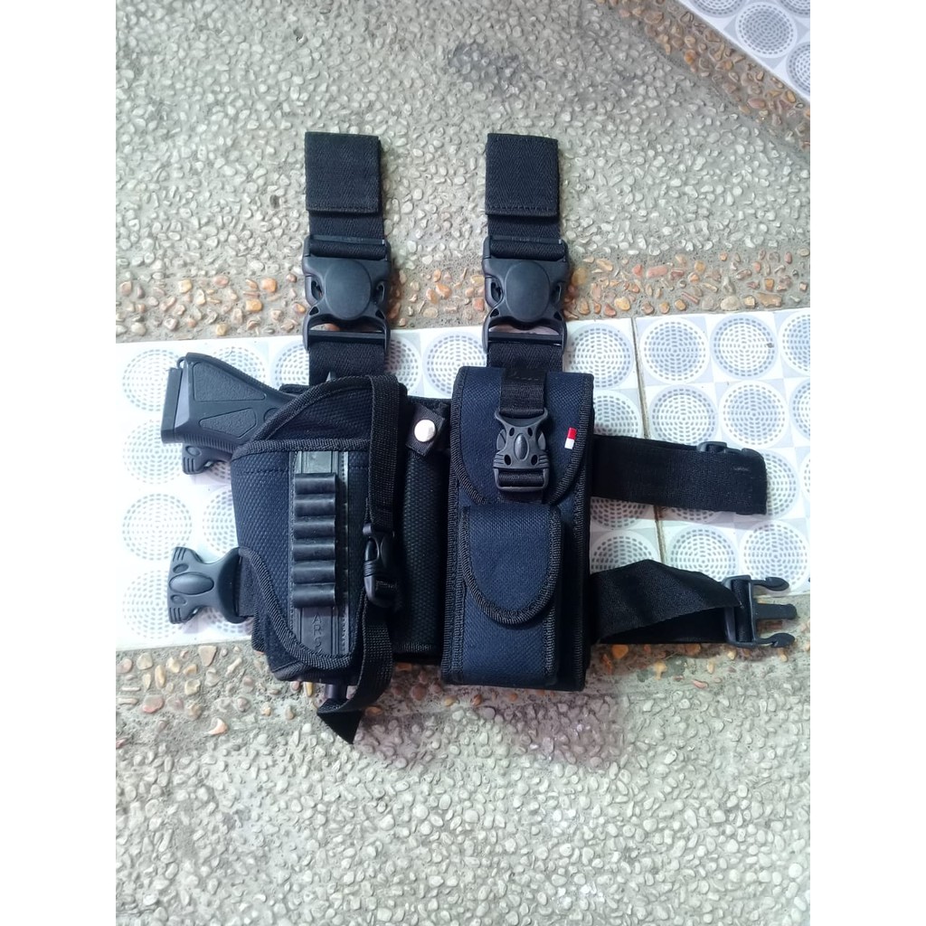 RPM PROMO HOLSTER PAHA Holster Paha dengan Magasen Mag Magazen KODE03