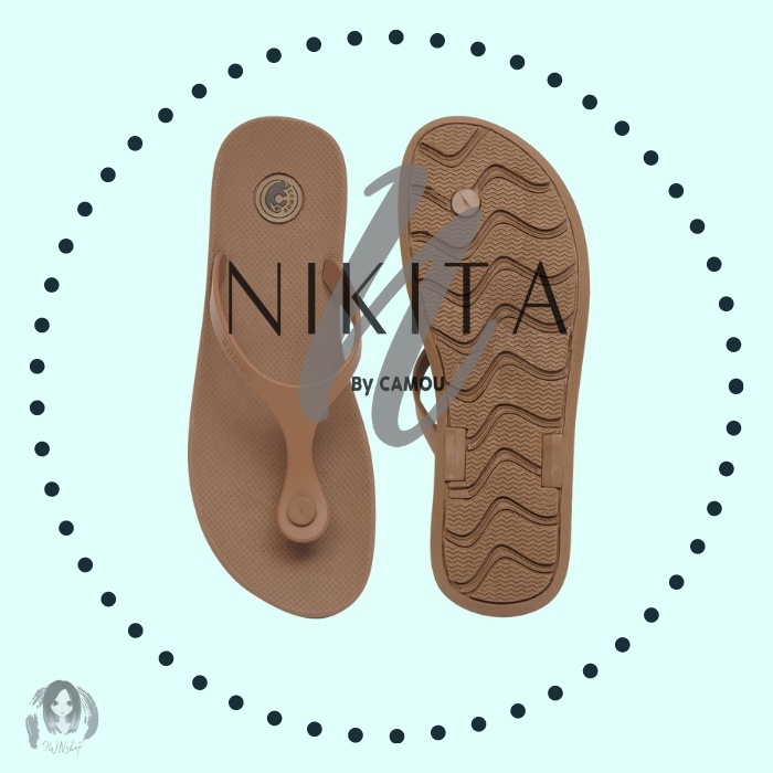 [OWNshop] Camou Sandal Jepit Wanita NIKITA Karamel