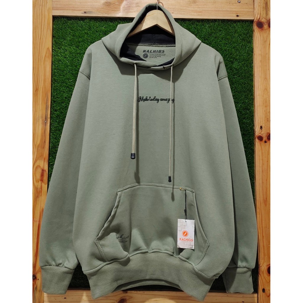 Hoodie Kachios - suiter Hoodie  - Sweater Hoodie Japan Pria Dan Wanita - Premium Fleece Tebal Termurah- ukuran jumbo m - 3xl