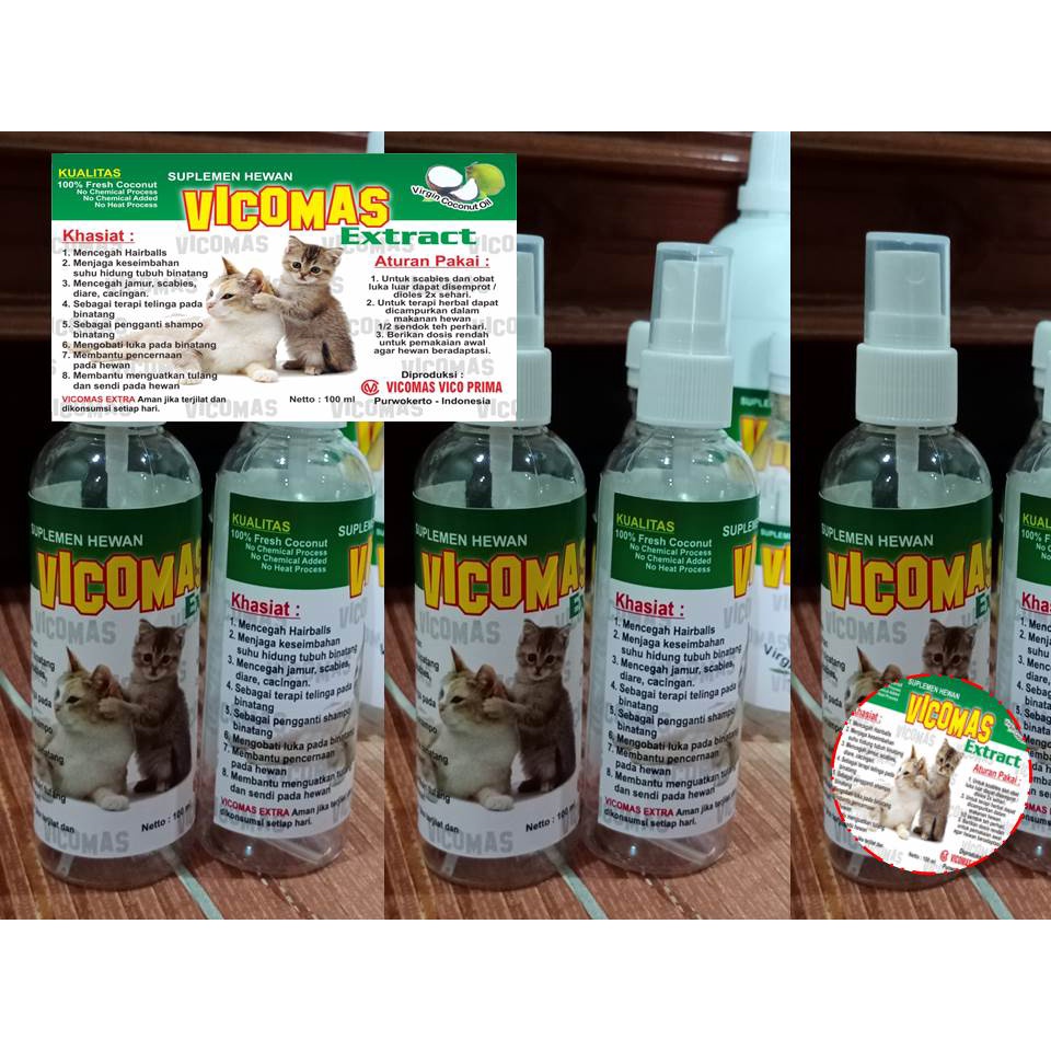 Obat Kucing Ambeien | Vco Vicomas Extract Spray 100ml