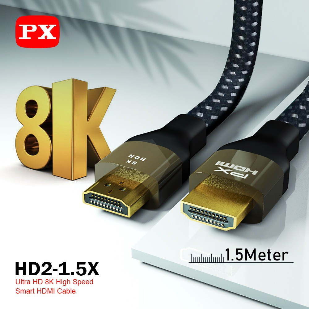 Kabel HDMI 2.1 High-Speed 8K HDR PX HD2-1.5X Smart HDMI Cable 1.5M