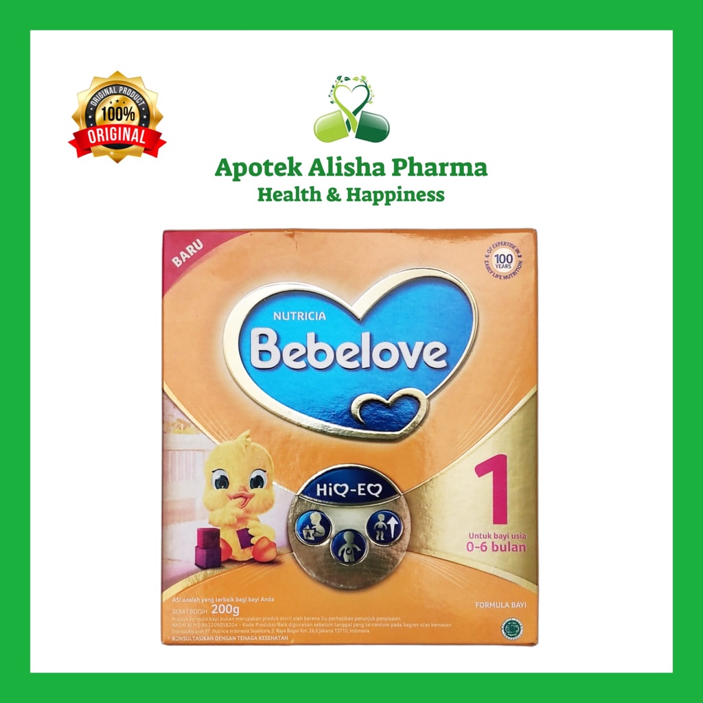 Nutricia Bebelove 1 Box 200gr - Susu Formula Bayi 0-6 bulan / Bebelac