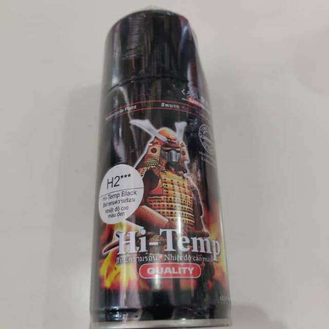 

SAMURAI PAINT HI - TEMP BLACK DOFF H2*** HITAM DOFF CAT TAHAN PANAS 600° CAT KENALPOT 300ml