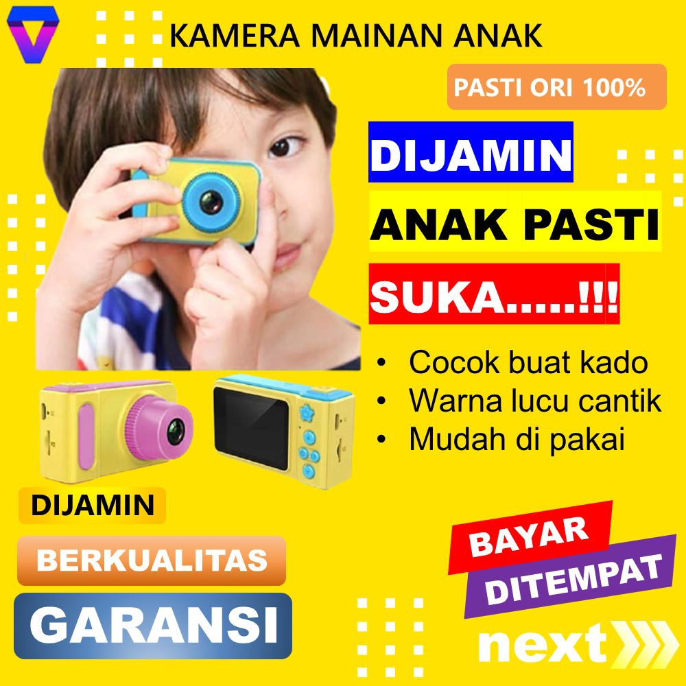 KAMERA MINI ANAK DIGITAL PEREMPUAN CAMERA KIDS MAINAN ANAK FOTOGRAFI COCOK BUAT KADO SI KECIL JS58