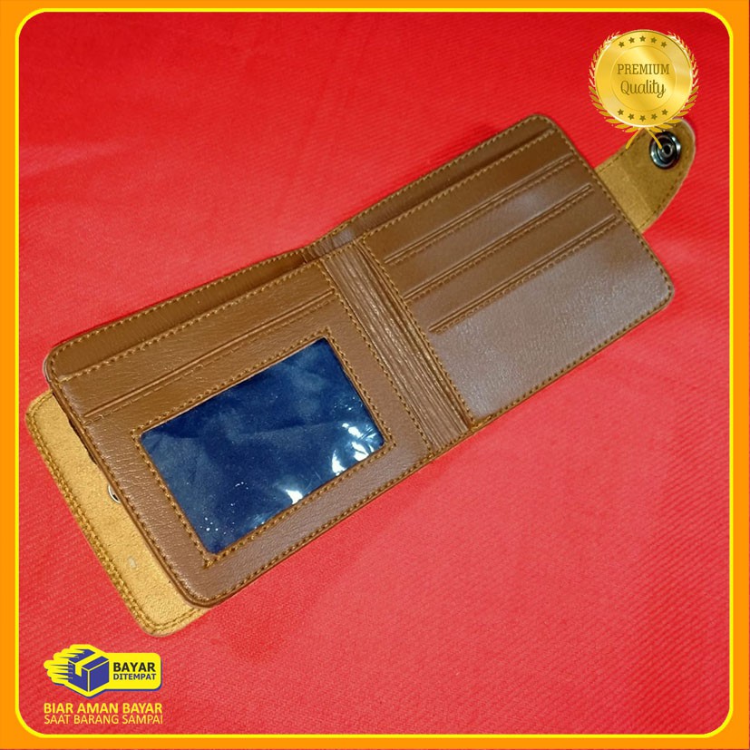 Dompet groisr Pria levis Model kancing pendek Cod