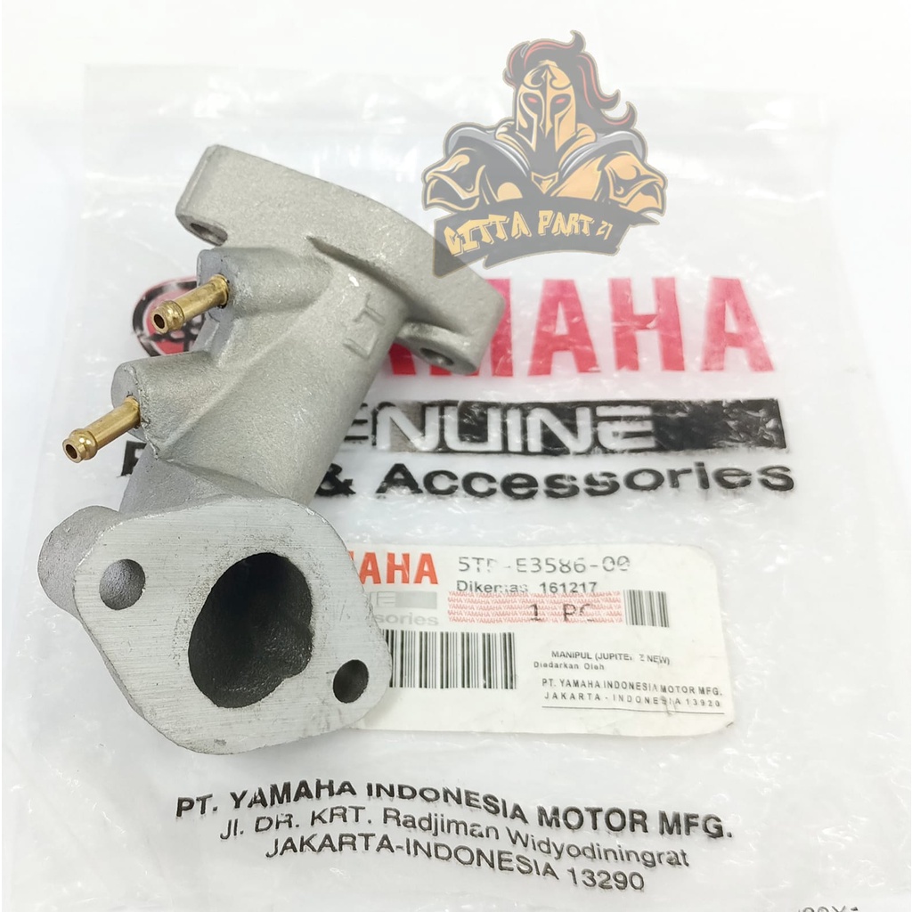 INTAKE INTAK MANIPOL MANIPUL YAMAHA 5TP KUALITAS ASLI ORIGINAL YAMAHA YGP PRESISI BAHAN BERKUALITAS TIDAK BOCOR BERFUNGSI DENGAN BAIK DAN DIJAMIN AWET JUPITER Z LAMA BURHAN VEGA R NEW