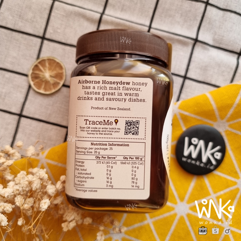 Airborne - Madu Honeydew 500gr - New Zealand Natural Honey Since 1910